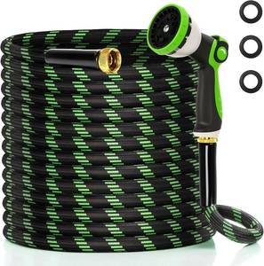 Garden Hose 75 ft Flexible Lightweight Leakproof 3/4 in Fitting