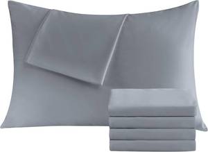 lot 31103 image: CULVE Pillow Cases Standard 4 Pack, (20x26, Dark Gray)