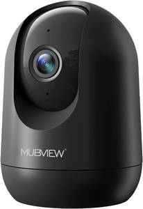 lot 31114 image: MUBVIEW Indoor Security Camera, 2.45GHz WiFi, PanTilt, 2K Night Vision