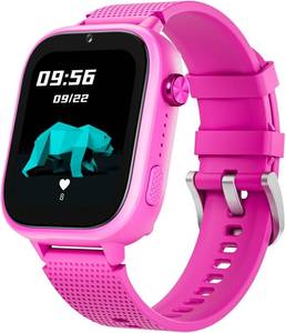 lot 31118 image: OKYUK Kids Smart Watch 4G, 47 Games, 2-Way Calling, HD Screen, Rose Red