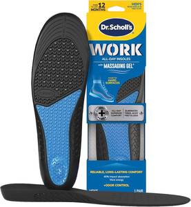 lot 31152 image: Dr. Scholls Work All-Day Insoles with Massaging Gel, Men, 1 Pair