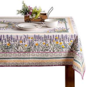 lot 31163 image: Maison d Hermine Table Cloth Rectangle Table Reusable 100% Cotton 60x120