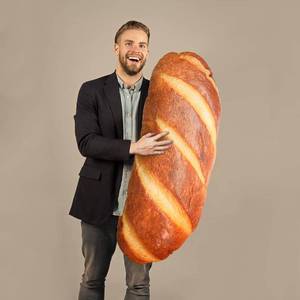lot 31170 image: Yookeer 31.5 Inch 3D Simulation Bread Pillow Food Pillow
