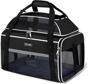 lot 31173 image: Lekereise Top-Expandable Pet Carrier 18x13x9.5 Underseat Airline Approved
