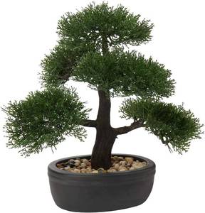 lot 31235 image: Artificial Bonsai Juniper Faux Plant Indoor Small Fake Plant Decor