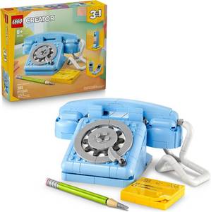 lot 31236 image: LEGO Creator 3in1 Retro Telephone - Building Playset for Ages 8 - 31174