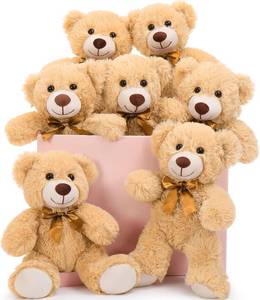 lot 31239 image: MaoGoLan 7Pcs Bulk Teddy Bears, 13.5 Mini Bears Centerpiece