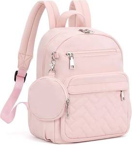 lot 31246 image: SYTRAH Mini Backpack for Women Small Back-pack Purse,Puffer Daypack Pink