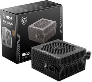 lot 31263 image: MSI MAG A650BN Non-Modular 650W PSU, 80 Bronze, Active PFC