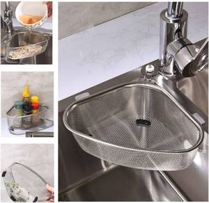 lot 31274 image: Kitchen Triangle Sink Strainer, Corner Drain Basket (CF-001)