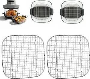 lot 31275 image: 2PCS Crisper Rack for Ninja Crispi Pro AS101CY, 304 Stainless Steel
