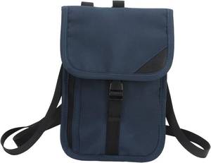 lot 31330 image: Blocking Passport Holder Nylon Travel Pouch for Cash, Cards, Documents (Blue)