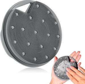 lot 31343 image: Silicone Body Scrubber -Anti Zinc Infused Exfoliating Body Scrubber