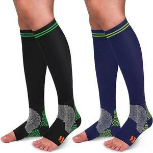 lot 31400 image: 30-40mmHg Medical Graduated Compression Socks for Women & Men - Knee-High LXL
