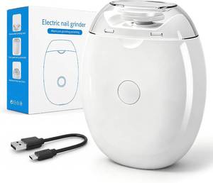 lot 31526 image: Electric Nail Clipper & File with LED, USB Rechargeable, 3 Speeds (1PCS)