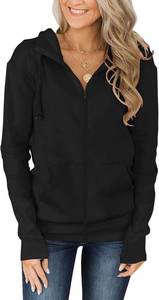 lot 31550 image: Fallorchid Womens Full-Zip Hoodies Long Sleeve Sweatshirt with Pockets red small