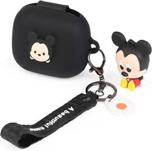 lot 31605 image: Silicone Case for Powerbeats Pro 2 Earbuds with Doll Lanyard Carabiner Cute