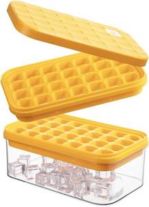 lot 5933 image: Brigii Ice Cube Tray with Lid & Storage Bin, 56 Cubes Ice Trays for Freezer