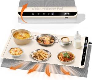 lot 5938 image: Food Warming Mat with Heat-Resistant Pad, 26X15 Inch