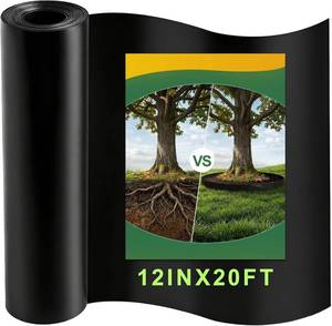 lot 5940 image: Convivium Tree Root Barrier 12in x 20ft x 60mil, HDPE Root Blocker Roll