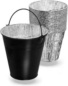 lot 5979 image: Grease Bucket BAC608 with 15 Drip Liner Pack for Traeger, Pit Boss, Z Grills