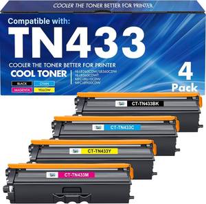 lot 5995 image: TN433 Toner Cartridge Set for Brother TN-433 TN431 TN-431 MFC-l8900Cdw  1 Open