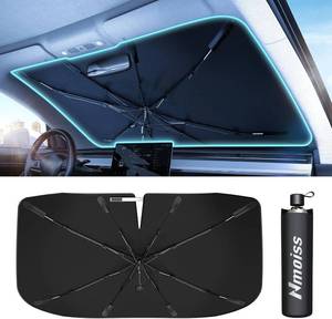 lot 6005 image: Nmoiss Windshield Sun Shade Umbrella for Car - Vinyl Shield, 61x35