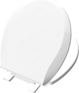 lot 6010 image: A nsffer Round Toilet Seat 16.5 Soft Close, Easy Install, White