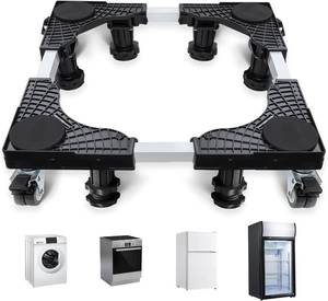lot 6024 image: ISMARTMOON Adjustable Mini Fridge Stand with Wheels Mobile Dolly