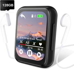 lot 6040 image: 128GB MP3 Player Bluetooth 5.3, 2.0 Touch Screen, HiFi, FM Radio