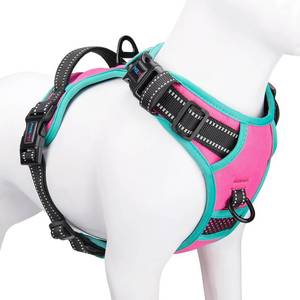 lot 6041 image: PHOEPET Upgraded No Pull Dog Harness, Reflective Adjustable Vest M
