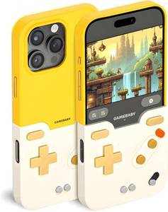 lot 6050 image: GameBaby iPhone 16 Pro Max Case, Retro Gaming Case with Buttons GB GBC GBA