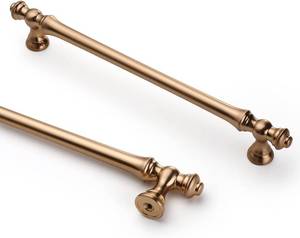 lot 6056 image: Asidrama 10 Pack 7.5 Inch Champagne Bronze Cabinet Handles, Brass Pulls