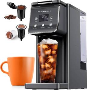 lot 6066 image: K-Cup Coffee Maker with Bold Setting, Hot & Iced, 52 oz Tank, 6 14 oz, Gray