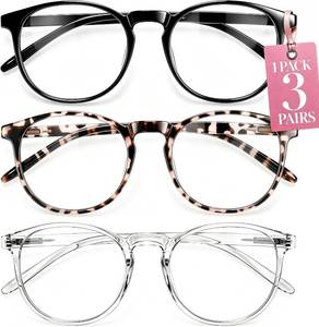 lot 6074 image: IBOANN Blue Light Blocking Glasses for Women - 3 Pack