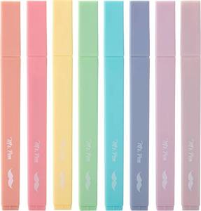 lot 6090 image: Mr. Pen Aesthetic Highlighters No Bleed, 8 Pack, Chisel Tip, Fast Dry