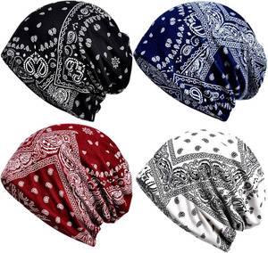 lot 6094 image: JarseHera Womens Slouchy Beanie Soft Chemo Headwear Breathable Cancer Caps