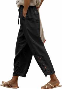 lot 6106 image: Women Fashion 2026 Casual Elastic Waist Pants with Pockets - XL