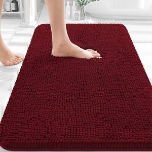 lot 6128 image: OLANLY Bathroom Rugs 30x20, Extra Soft Absorbent Chenille Bath Rugs