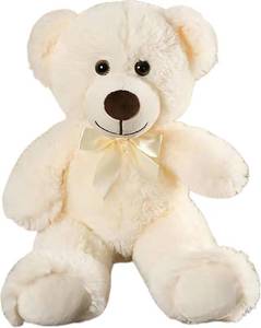 lot 6139 image: Teddy Bear Plush Toy, 13.5-Inch Stuffed Animal for Kids (White) 2 Pack