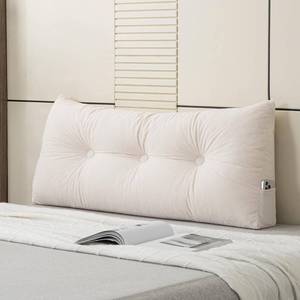lot 6141 image: Headboard Pillow Twin XL, Wedge, Reading Pillow for College Dorm Bed