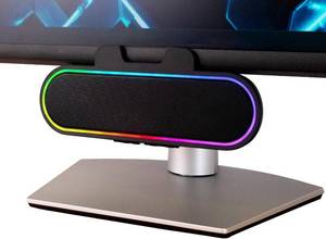lot 6157 image: Cyber Acoustics CA-2890GX USB Gaming Speaker, 10W, Music Sync LED Lights