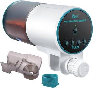 lot 6162 image: AQQA Automatic Fish Feeder for Aquarium, 230 ml, 8122448H Timer