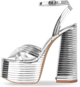 lot 6177 image: Onlymaker Platform Heels for Women Ankle Strap Chunky High Heel Sandals 9