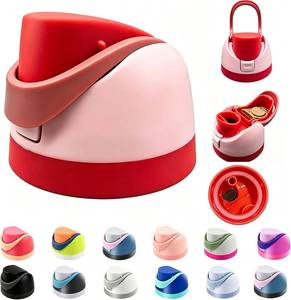 lot 6184 image: Replacement Lid for Owala Freesip Cup 16oz-40oz, One-Button Cap, BPA-Free