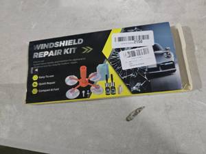 lot 6187 image: LOMEEN Windshield Chip Repair Kit - Resin, Injection Head & Suction Cup