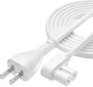 lot 6189 image: AGVEE 10ft TV Power Cord, 90 Degree 2-Prong IEC C7 C8 AC Cable