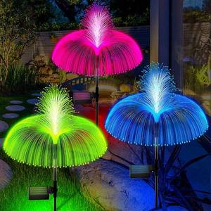 lot 6198 image: Solar Garden Lights Outdoor Waterproof, Solar Light for Yard, 3 PCS