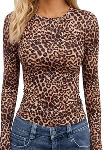lot 6207 image: TNNZEET Long Sleeve Shirts for Women Fall Fashion Workout Crop Top Y2K 2026 XS