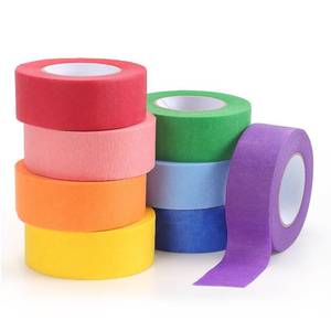 lot 6228 image: LONGKEY Colored Masking Tape Painters Tape 1 Inch X 20 Yards, 8 Rolls
